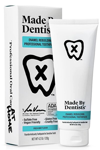 Made by Dentists معجون أسنان بالنعناع المنعش لإعادة بناء المينا 120 جرام