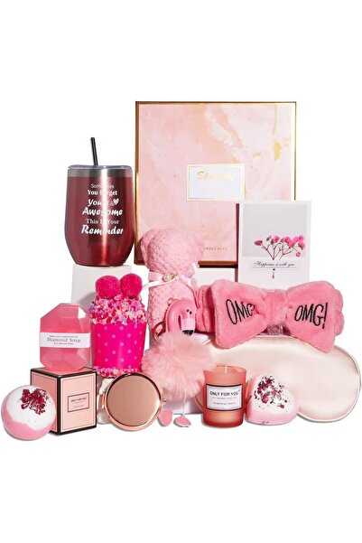 R REVA صندوق هدايا سبا فاخر للنساء - مجموعة العناية الذاتية والاسترخاء مع عبو...