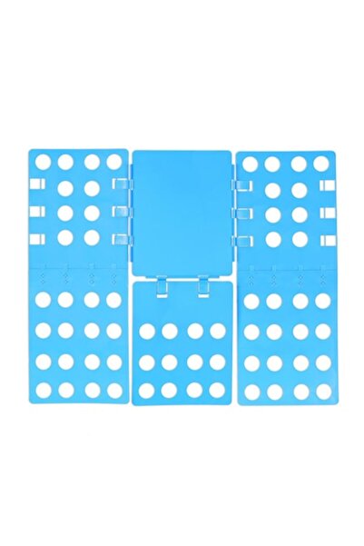 Relaxdays Dispozitiv de pliere și ambalare pentru haine, albastru,