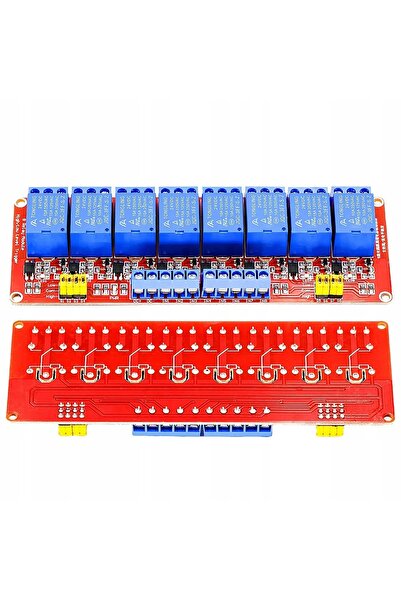 Rosfix Modul Releu 8 Canale 5V 10A H/L | Compatibil cu Arduino, Raspberry Pi