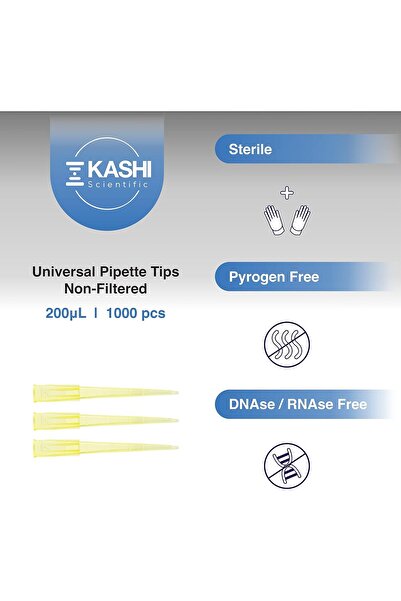 PROTECT 200uL Pipette Tip Gylson Non-Filter Tips for Pipette 200uL, Sterile , 1000/Bag