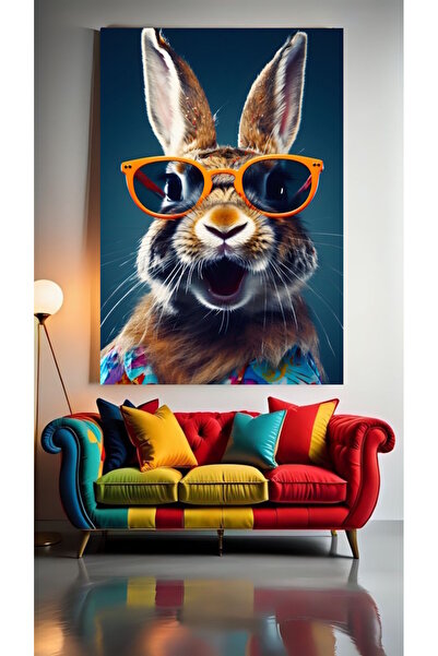 özkacar COOL RABBIT V1 Home Wall Salon Salon de înfrumusețare Birou Magazin D...