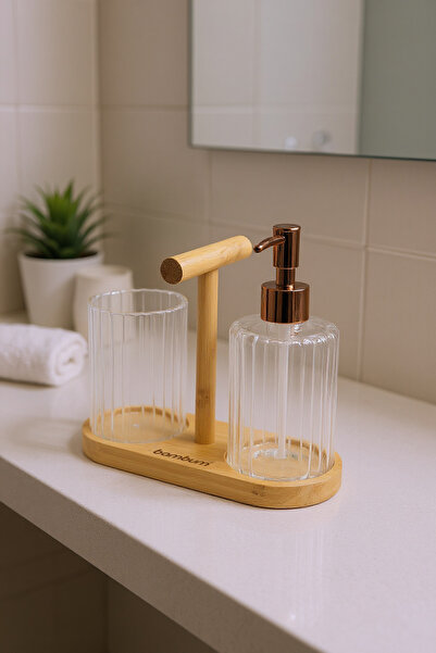 Bambum Vento 2-Piece Soap Dish Set Rose