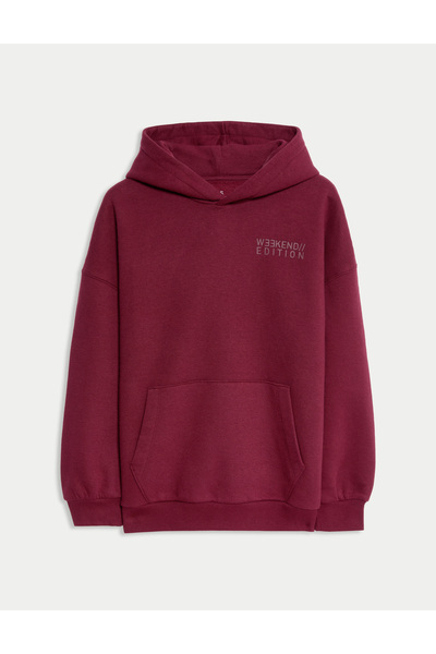 Marks & Spencer ​Pamuk Karışımlı Kapüşonlu Sweatshirt (6-16 Yaş)​