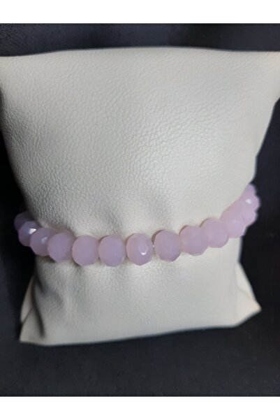 MRYart سوار من الخرز الزجاجي الكريستالي اللامع باللون الوردي الباستيل