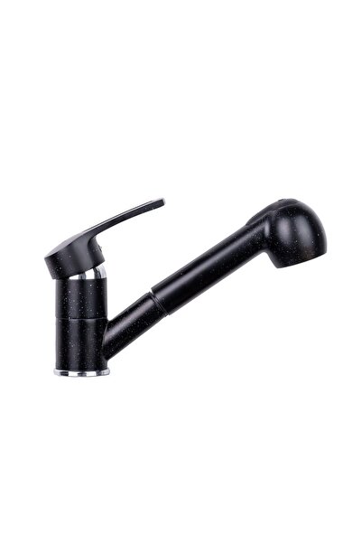 Trendy's Baterie lavoar para dus extractabila,granit negru, TRENDY S