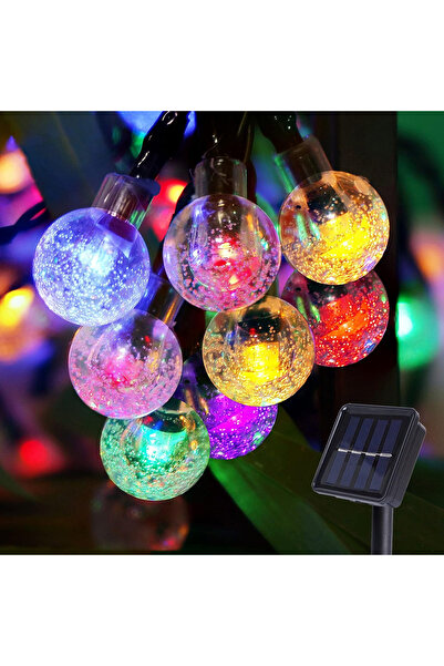 Wertcraft Ghirlanda luminoasa solara bile cu 50 LED-uri, multicolor, 6.5 m