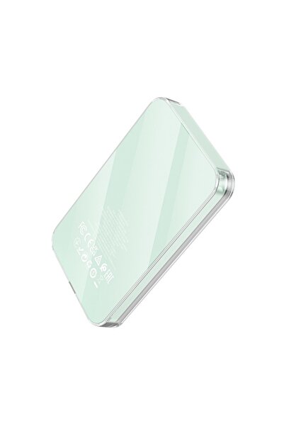 Hoco External Battery for iPhone, PD20W, 5000mAh - Ice Crystal (Q14) - Blue