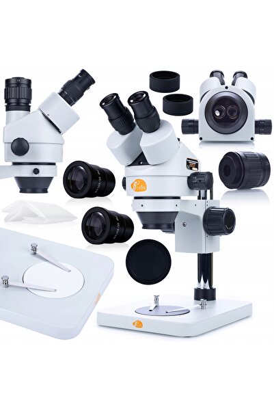 Rosfix Mercury Pro Trinocular Microscope Set + Camera + 8" Screen | Zoom 7–45x