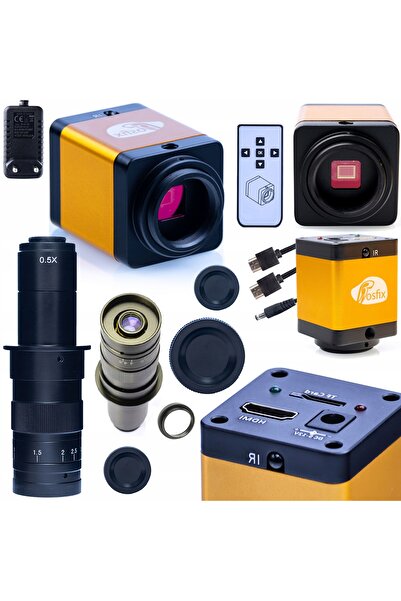 Rosfix Zenthril 12MP Microscope Camera Set + 180X Lens | HDMI, C-Mount, Optical Zoom