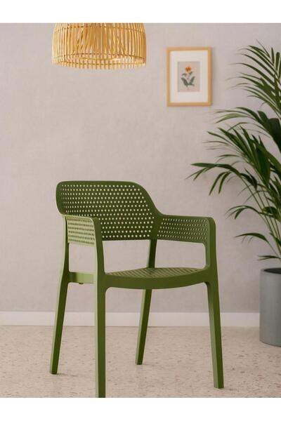regnum plastik London Zeytin Yeşili İç Mekan Cafe Restorant, Mutfak Sandalyesi