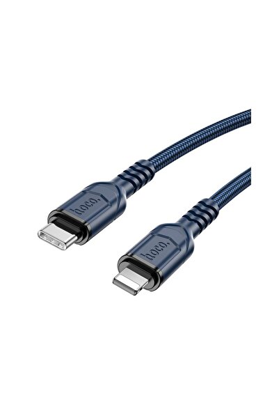 Hoco Cablu Date Si Incarcare Usb-C La Lightning Power Delivery 20W, X59 Victory, Lungime 1M, Textil,
