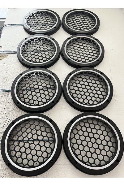 sekizgen led Piksel Ledli Sese Duyarlı 20 cm Midrange Kapak 4 Takım 8 Kapak 358 mod Tek Kumanda kontrol
