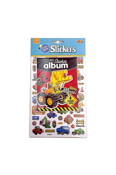 Robetoy Abtibilduri cu Utilaje de constructie si album de colectie