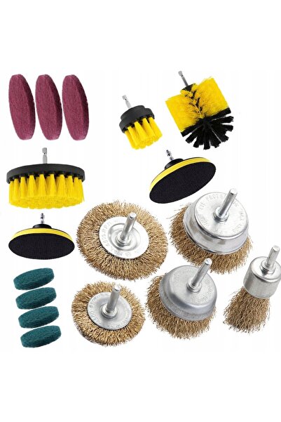 Rosfix Set Perii Curățare + Perii Sârmă 1/4" | Compatibil cu Mașină de Găurit