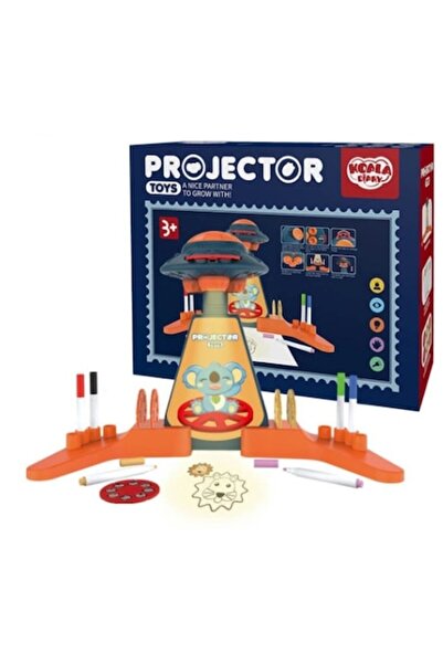 Toy Proiector de desen pentru copii cu baterii, markere, 48 de imagini, 29 x ...