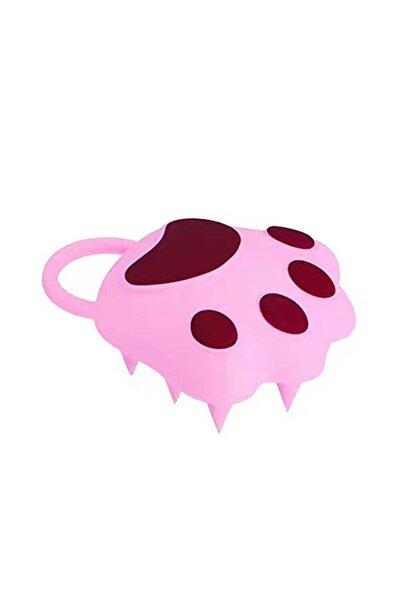 Flippy Βούρτσα μασάζ τριχωτού της κεφαλής, Paw, μέγεθος 7x8 cm, καθαρισμός και διατήρηση καθαρών μαλλιών, ροζ