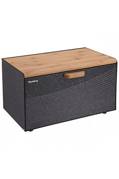 Klausberg Cutie pentru pâine KB 7464, 35,5 cm, Oțel, Bambus, Capac superior ș...