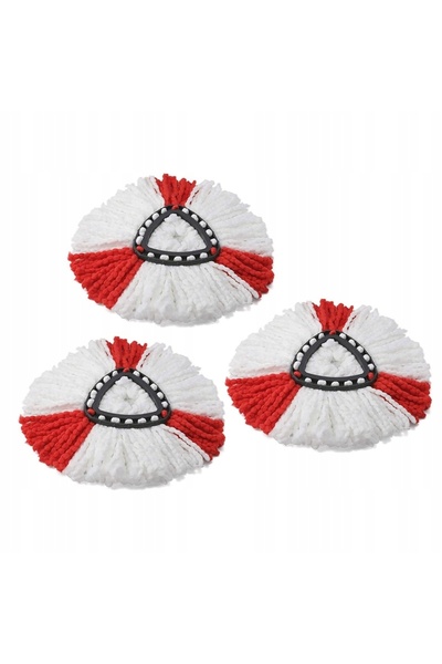 Rosfix Set Rezerve Mop 38CM Microfibră x3 | Compatibil cu Mop Turbo