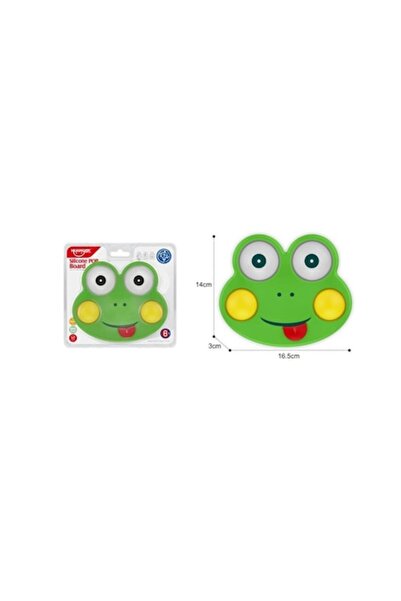 OEM Jucărie Pop It, Model de broască, Cauciuc, +6 luni, Verde