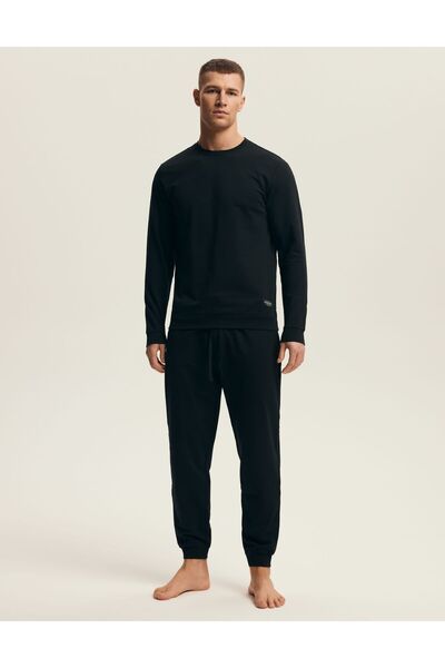 Henderson Men's Classic Pajama Set Longsleeve T-Shirt & Long Pants 100% Cotton | Musk