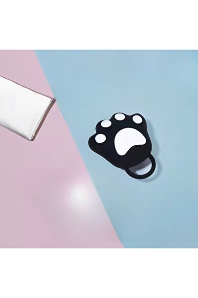 Flippy Βούρτσα μασάζ τριχωτού της κεφαλής, Πόδι γάτας, μέγεθος 7x8 cm, Καθαρισμός και διατήρηση καθαρού τριχώματος, μαύρη