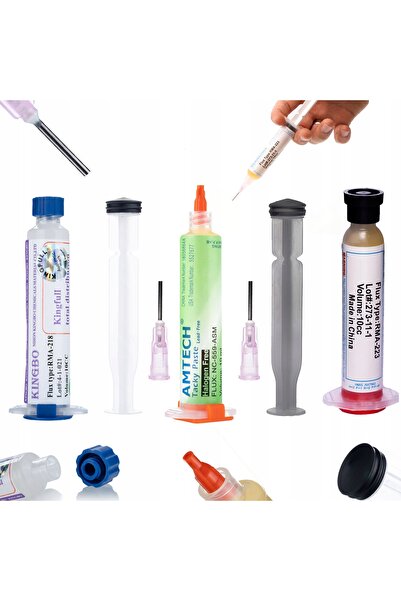 Rosfix Set Melting Kingbo 218 + NC-559 + RMA-223 | No-Clean Gel 3×10cc