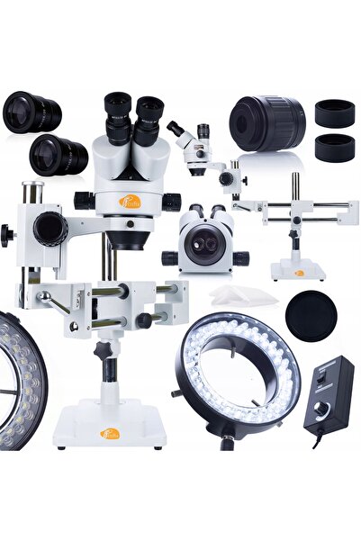 Rosfix Microscop Trinocular Jupiter Pro Set | Zoom 7–45x + Iluminator 56 LED