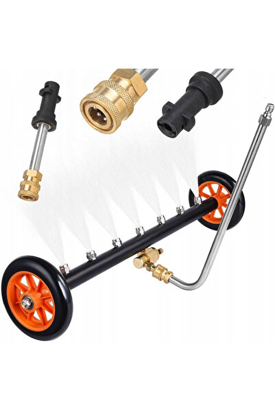 Rosfix Set Lansetă Spălare Șasiu + Adaptor | Compatibil cu Kärcher K2–K7