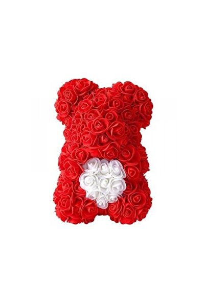 OEM Ursuleț de pluș cu flori din spumă și LED - Model 2 - 25 cm