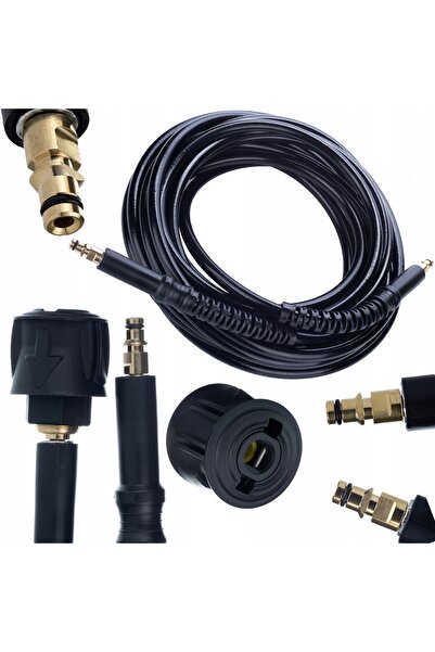 Rosfix Set Furtun 2×10M Click | Compatibil cu aparat de spălat Kärcher K2–K7