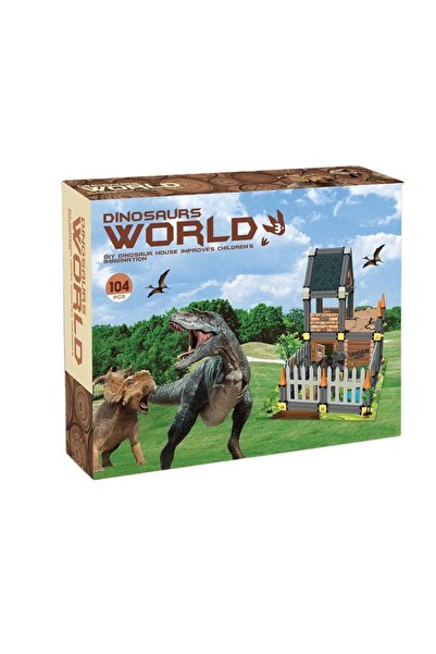 OEM Construction Set Architecture – Dino House with 104 Plastic Pieces
