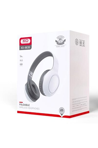Xo Casti Wireless (BE35), Over Ear, BT 5.2, Standby 100h, Gaming, Elegant, Alb
