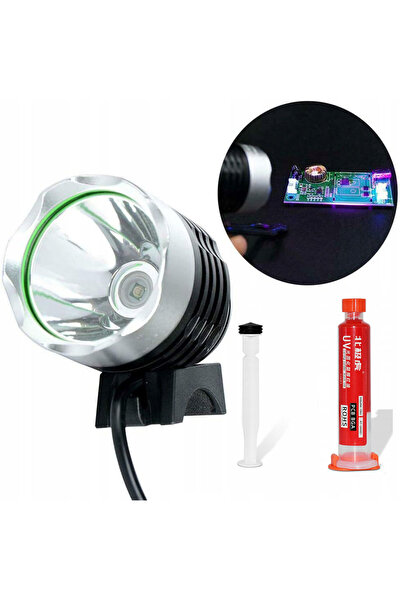 Rosfix Set Soldermaskă Roșie 10ml + Lampă UV | Pentru Plăci PCB, 5V USB