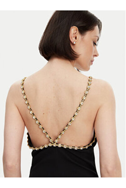 Silvian Heach Γυναικείο βραδινό φόρεμα GPP25320VE μαύρο