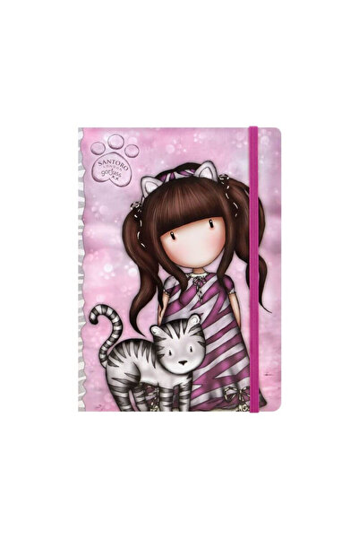 Santoro Gorjuss Bullet Journal with pen, stickers, Gorjuss Ruby Wild notebook