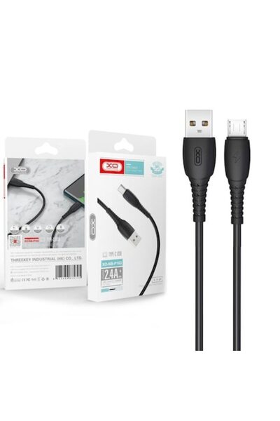 Xo Cablu Date si Incarcare (NB-P163), USB-A la MicroUSB, 2.4A, 1m, Black