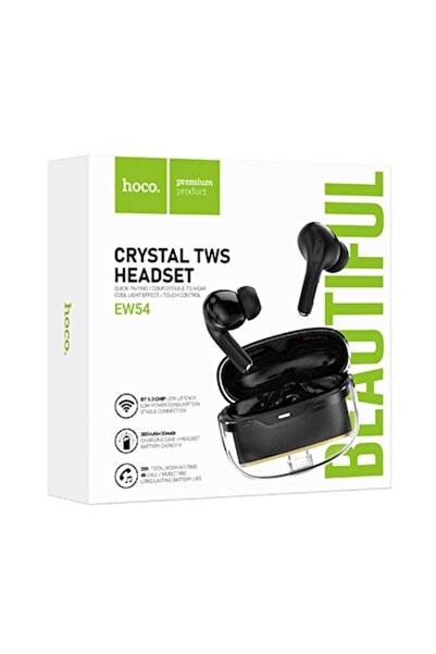 Hoco Căști wireless EW54, BT 5.3, 300mAh, negre