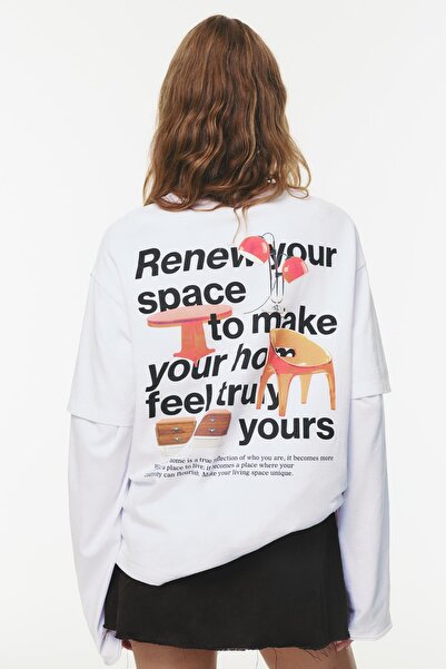 Pull & Bear Furniture slogan T-shirt