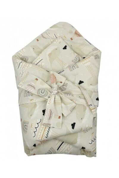 Koell Бебешко одеяло за повиване, Koell, колекция Китове, 75 x 75 см