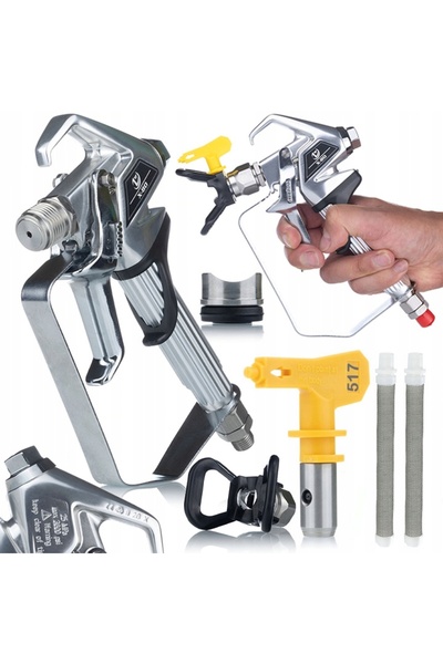 Rosfix ZT-80 Spray Gun Set + 517 Nozzle + 2x Filter | Compatible with Graco/Wagner