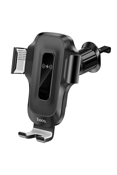 Hoco Suport Auto HW2 Cu Incarcare Wireless, Montaj Grila Ventilatie, Negru