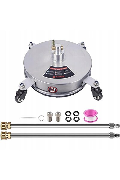 Rosfix Set Perie Presiune 34CM Inox | 275 Bar 1/4" | Compatibil cu Spălător