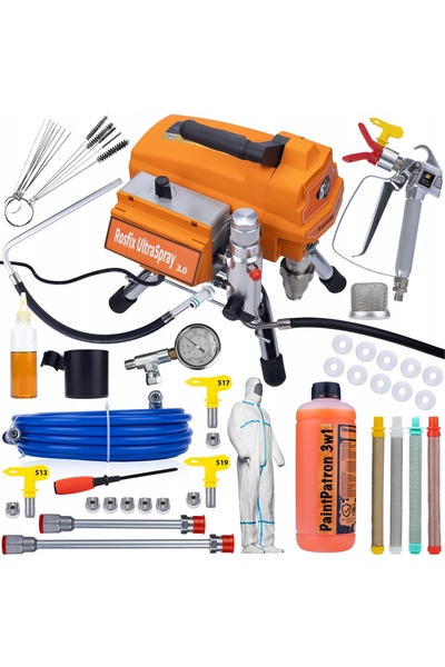 Rosfix Agregat de Vopsit Tornado RT4 UltraSpray | 3000W 22MPA 3,2L/min Set