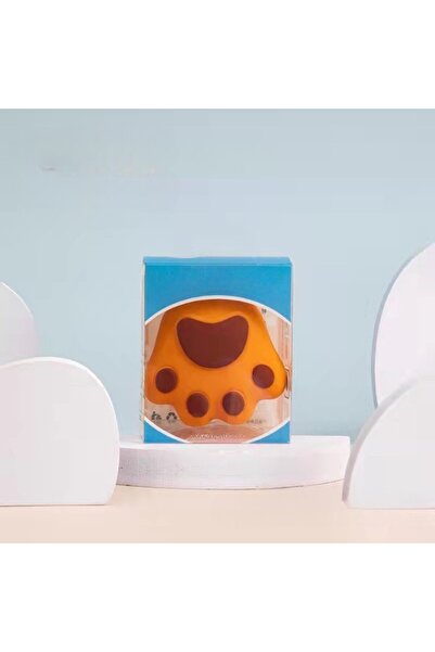 Flippy Βούρτσα μασάζ τριχωτού της κεφαλής, Cat's Paw, μέγεθος 7x8 cm, καθαρισμός και διατήρηση καθαρού τριχώματος, πορτοκαλί