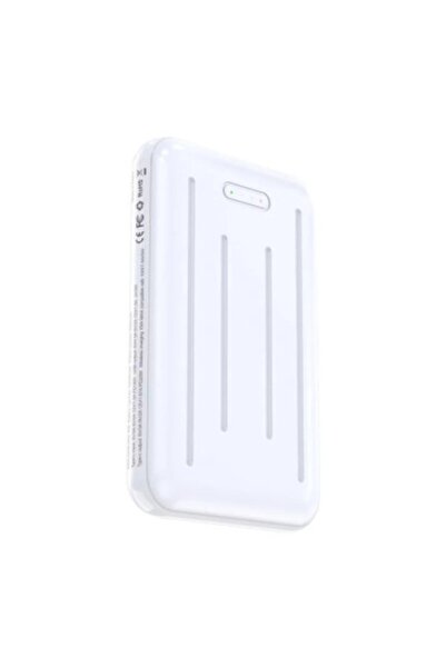 KAKUSİGA Portable Battery 10,000mAh with Wireless Fast Charge KSC-709, White