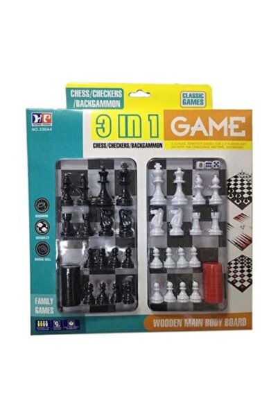 Toy Toy Toy Sah 3 în 1: sah, dame și loto – jucărie educativă pentru copii de...