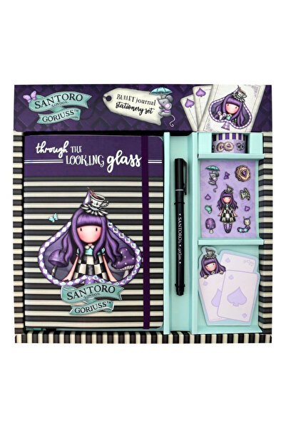 Santoro Gorjuss Bullet Journal with pen, stickers, Gorjuss A Little More Tea ...