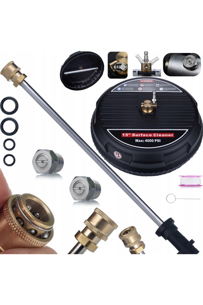 Rosfix Set T-Racer 15" + Lansetă 58cm | Compatibil cu aparat de spălat Kärche...