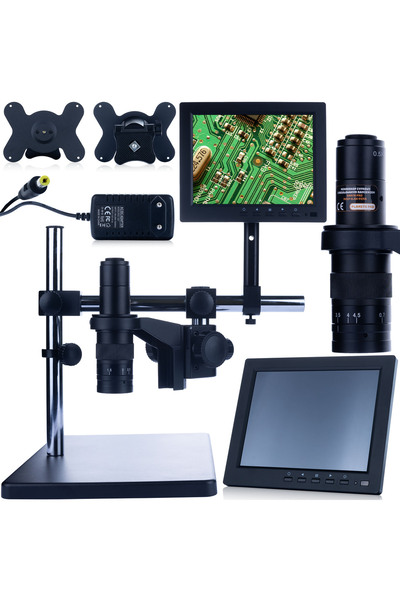 Rosfix Earth Pro MCEP-0.5X-PZRR Digital Microscope Set | 7–45x Zoom, 8" Screen